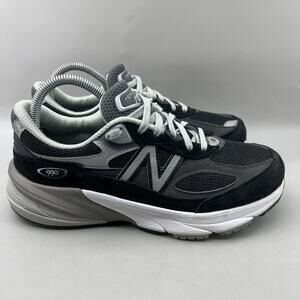 New Balance 990v6 Running Shoes Women Size 8.5 D Wide Black Gray Sneakers USA